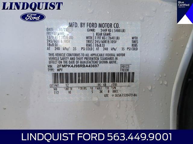 Certified 2024 Ford Edge SEL w/ Convenience Package AWD/4WD image 20