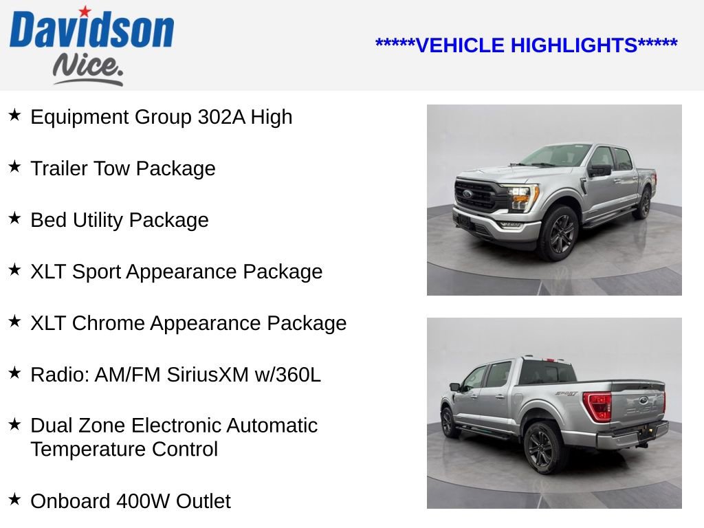 Certified 2023 Ford F150 XLT w/ Equipment Group 302A High AWD/4WD image 4