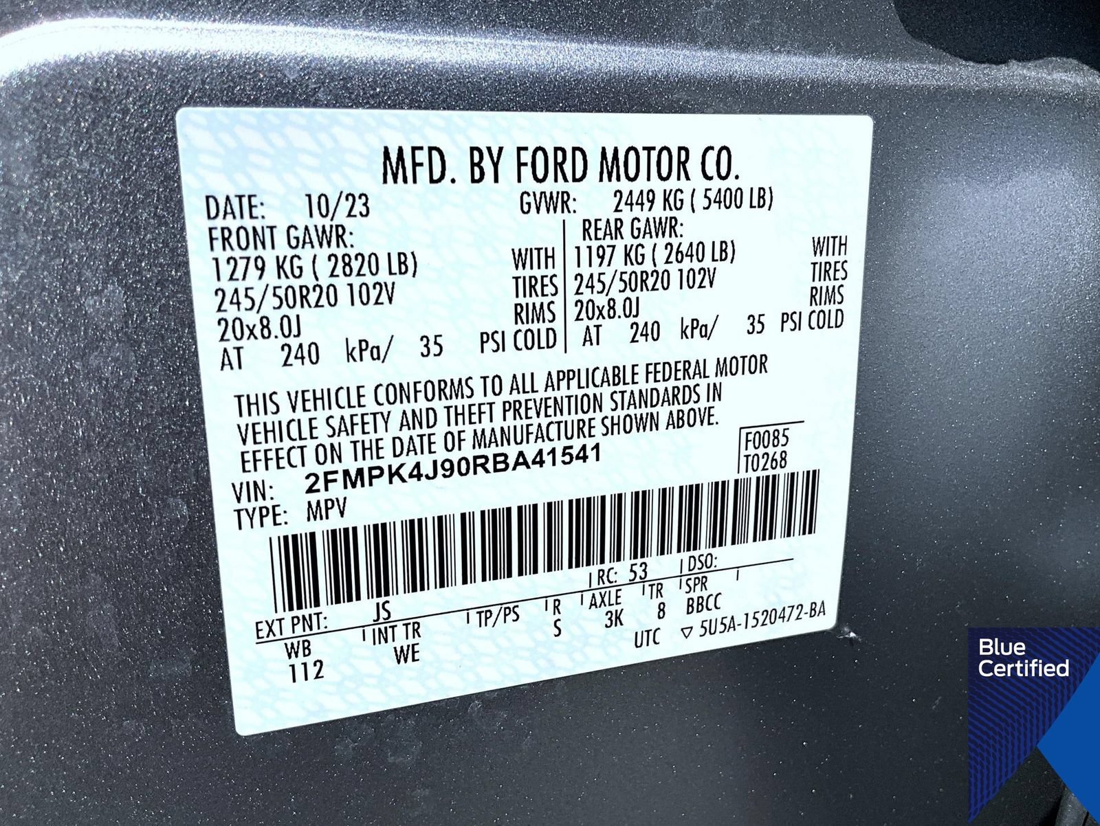 Certified 2024 Ford Edge ST-Line AWD/4WD image 27