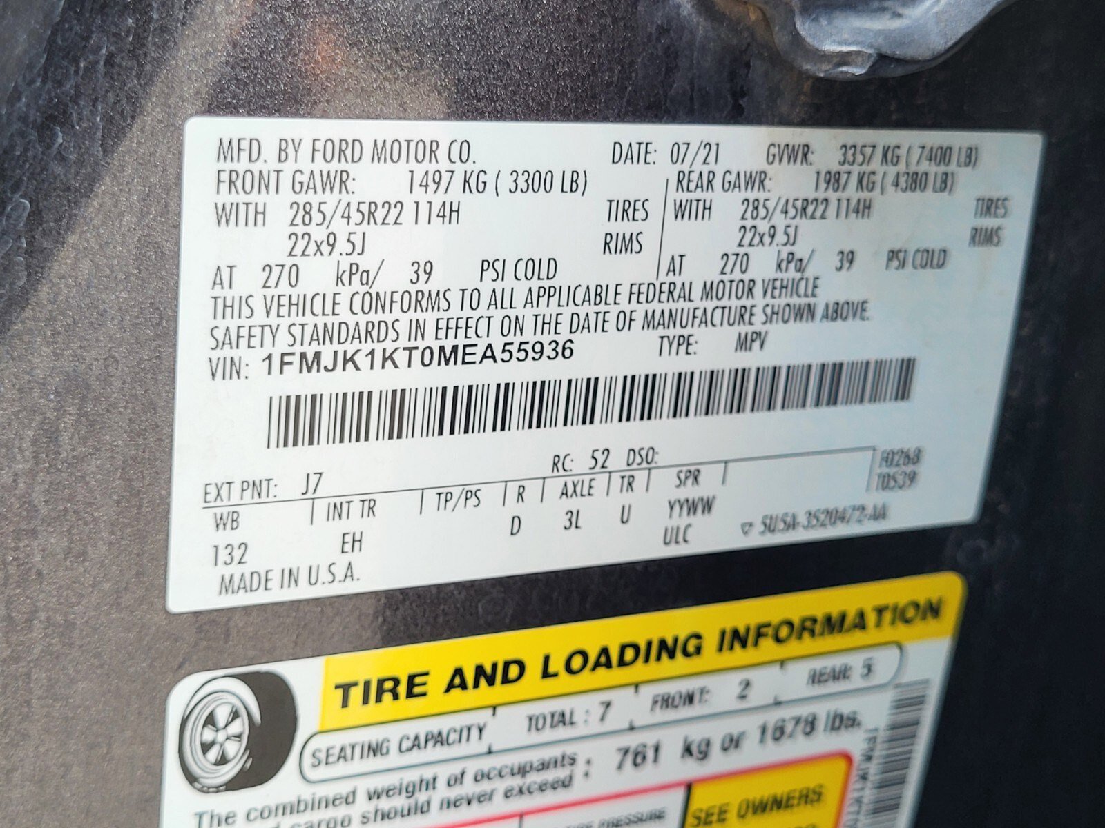 Certified 2021 Ford Expedition Max Limited RWD image 35