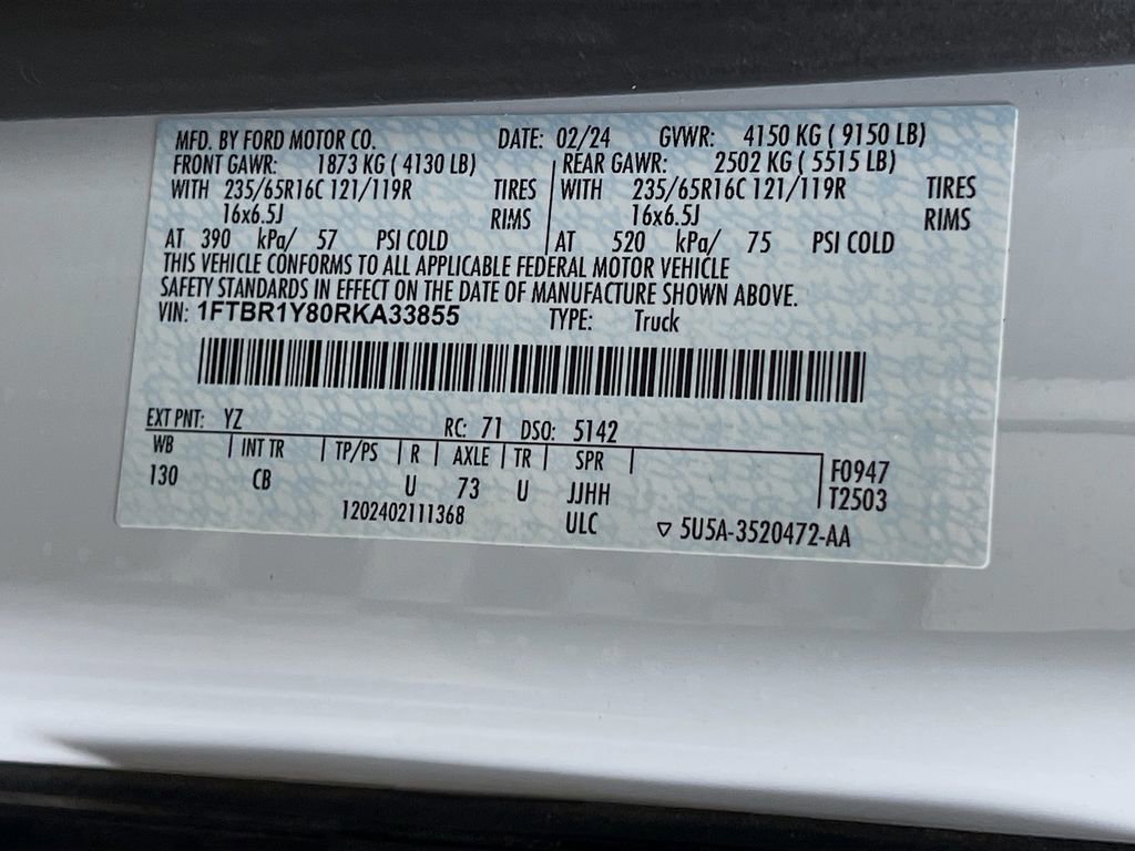 Certified 2024 Ford Transit 250 Low Roof w/ Exterior Upgrade Package image 31