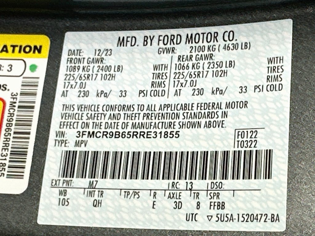 Certified 2024 Ford Bronco Sport Big Bend w/ Convenience Package AWD/4WD image 21