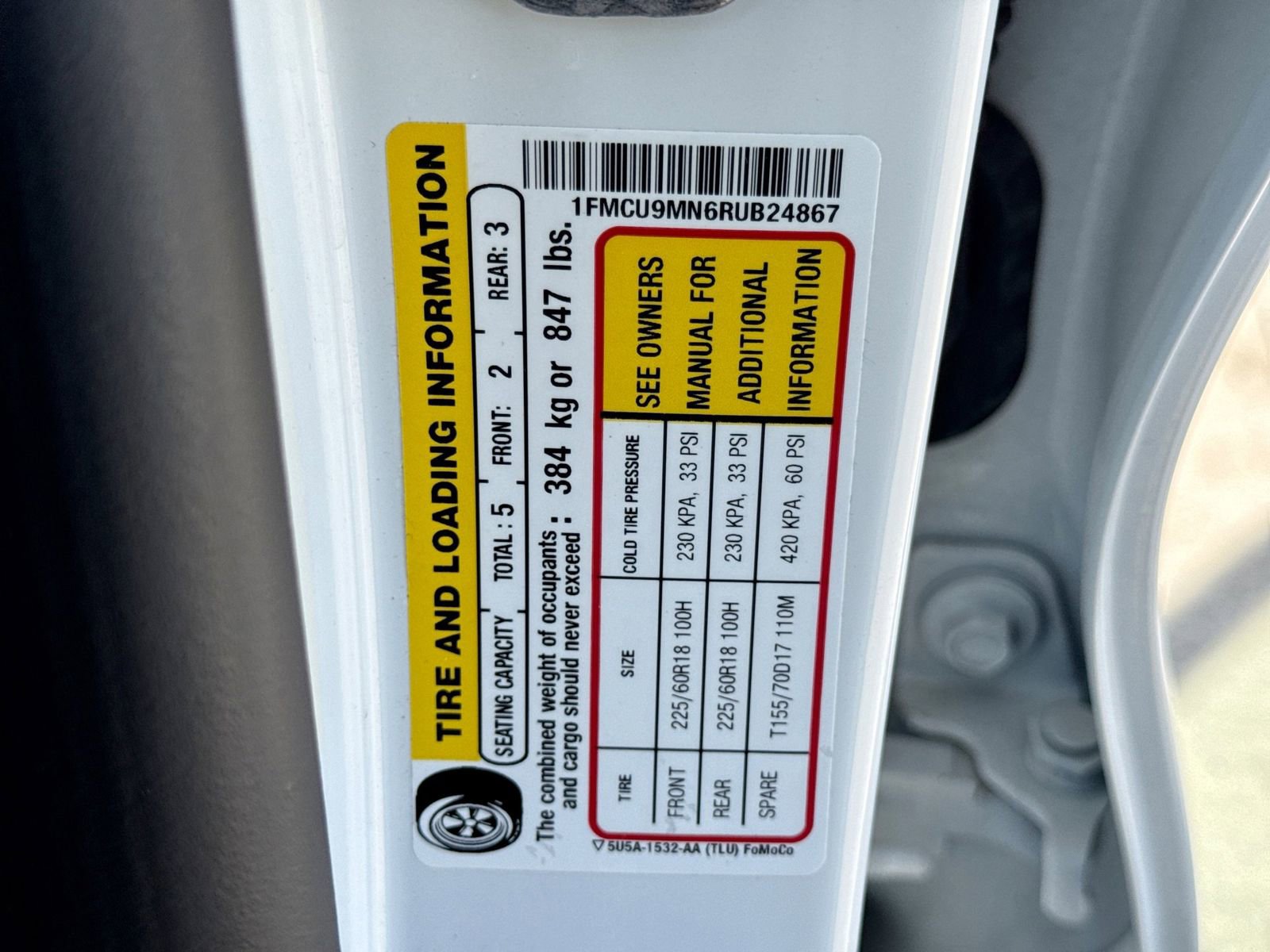 Certified 2024 Ford Escape ST-Line w/ Tech Pack #1 AWD/4WD image 42