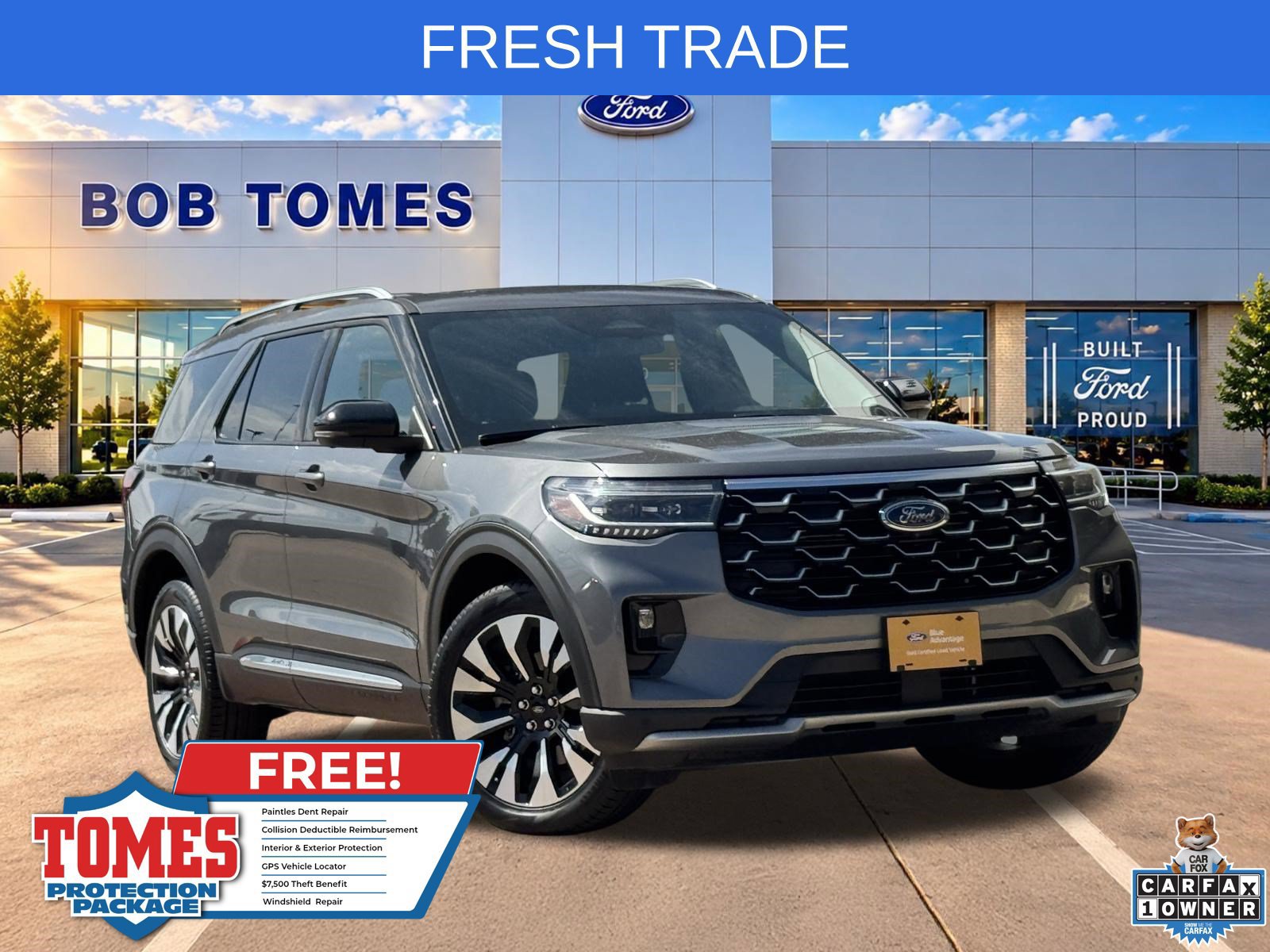 Certified 2025 Ford Explorer Platinum w/ LUX Leather Package