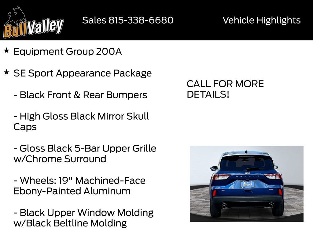 Certified 2022 Ford Escape SE w/ SE Sport Appearance Package AWD/4WD image 9