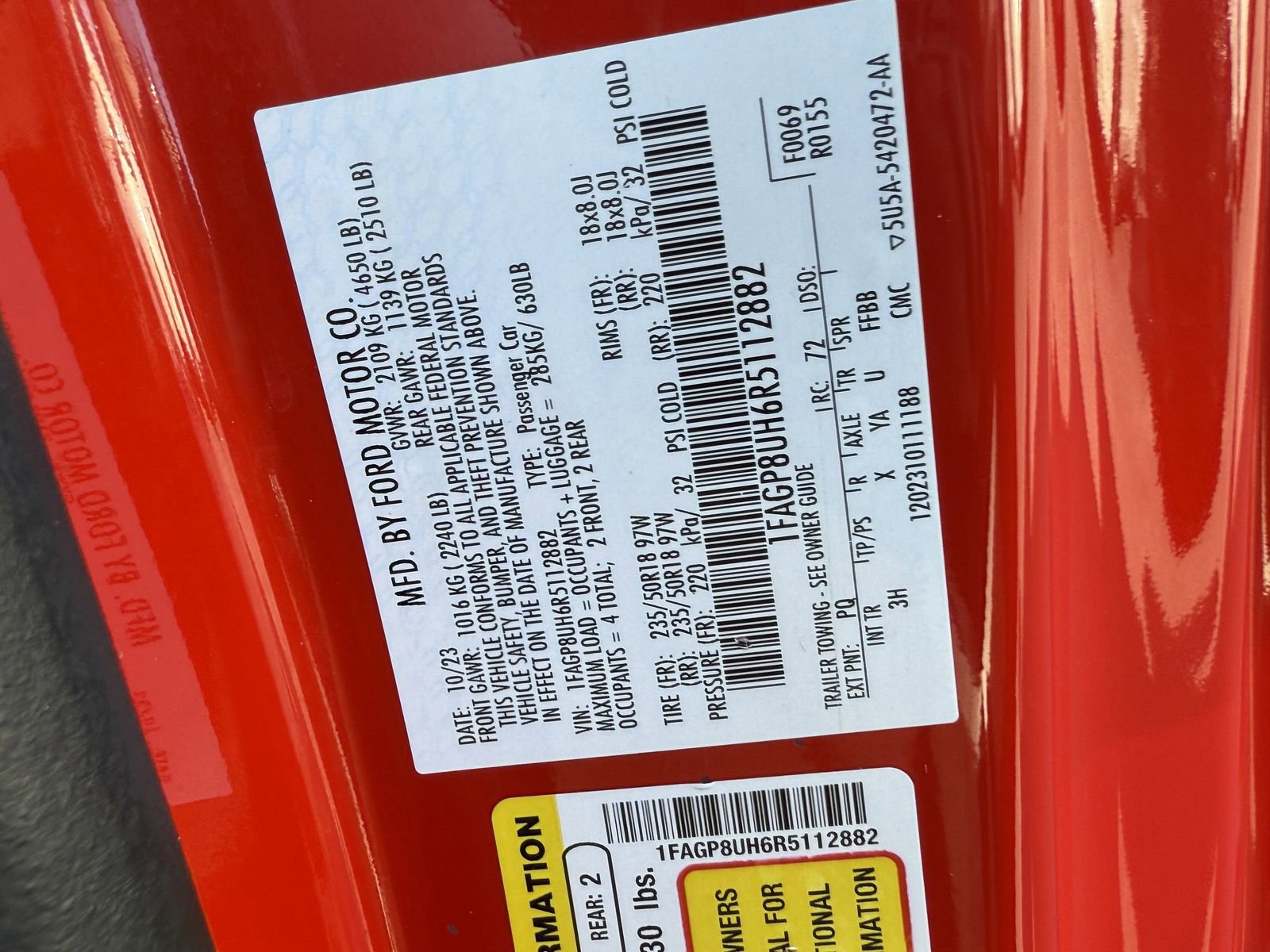 Certified 2024 Ford Mustang Premium RWD image 37
