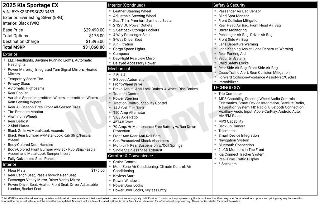 Used 2025 Kia Sportage EX FWD image 27