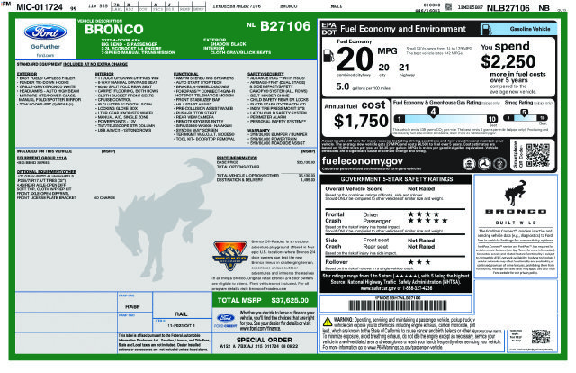 Certified 2022 Ford Bronco Big Bend AWD/4WD image 6