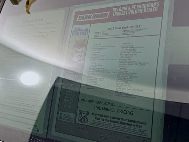 Certified 2023 Ford Explorer XLT w/ Equipment Group 202A image 15