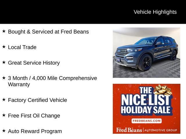 Certified 2022 Ford Explorer XLT w/ Equipment Group 202A image 3