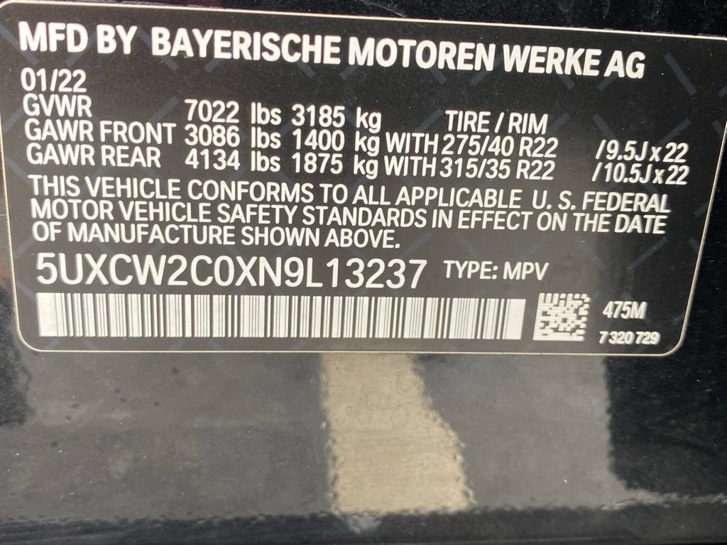 Used 2022 BMW X7 xDrive40i w/ M Sport Package AWD/4WD image 33