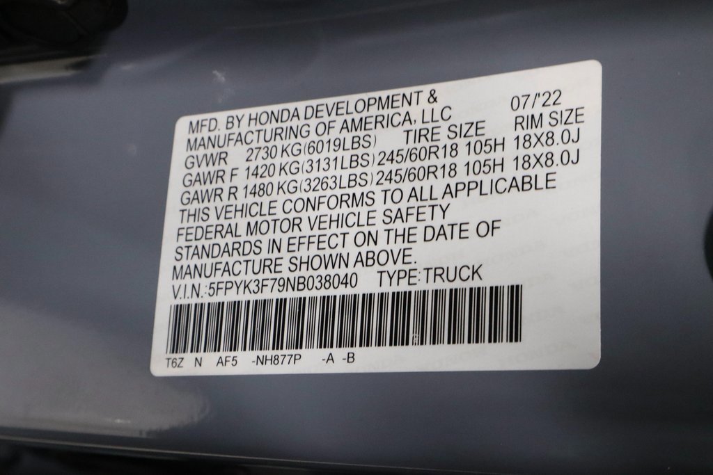 Used 2022 Honda Ridgeline RTL-E image 32