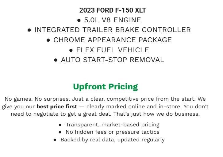 Certified 2023 Ford F150 XLT w/ Equipment Group 302A High AWD/4WD image 2