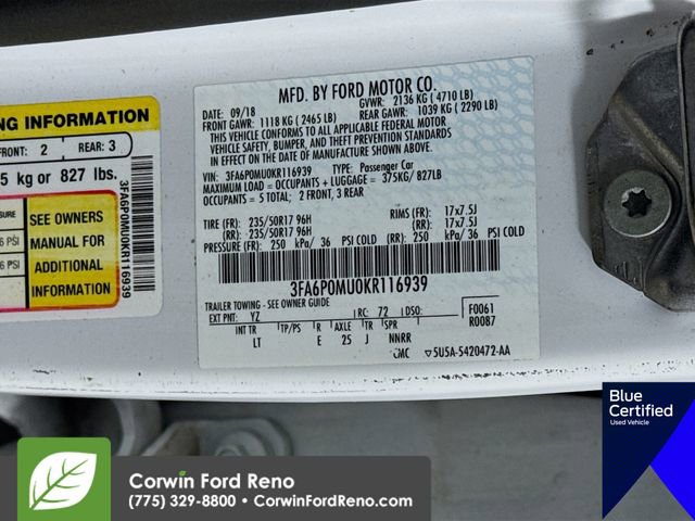 Certified 2019 Ford Fusion SEL image 34