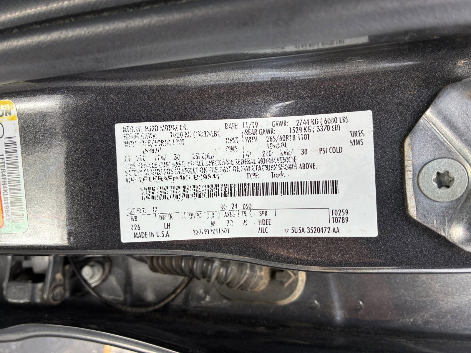 Certified 2019 Ford Ranger XLT w/ Equipment Group 302A Luxury AWD/4WD image 25