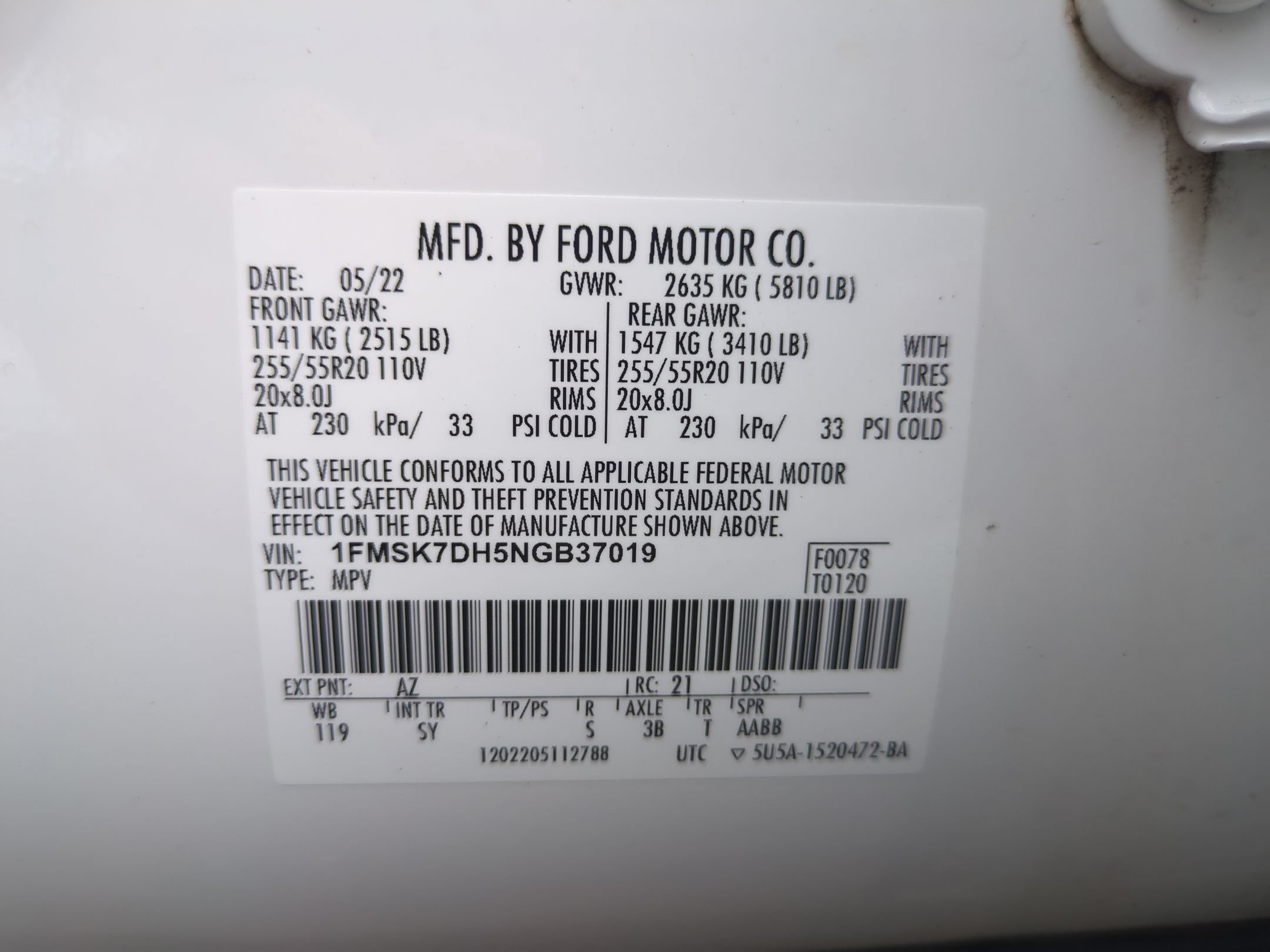 Certified 2022 Ford Explorer XLT RWD image 37