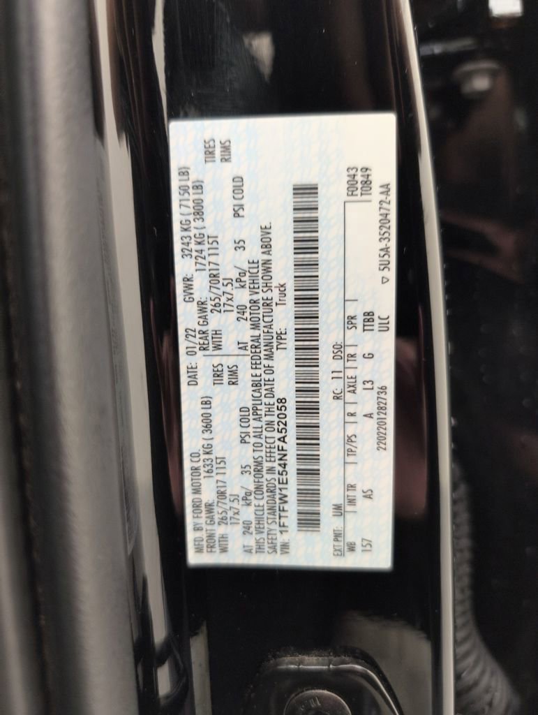 Certified 2022 Ford F150 XL w/ Snow Plow Prep Package image 46