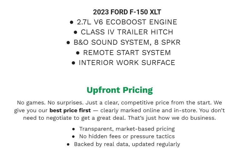 Certified 2023 Ford F150 XLT w/ Equipment Group 302A High AWD/4WD image 2