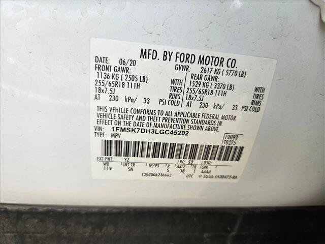 Certified 2020 Ford Explorer XLT w/ Equipment Group 202A RWD image 19