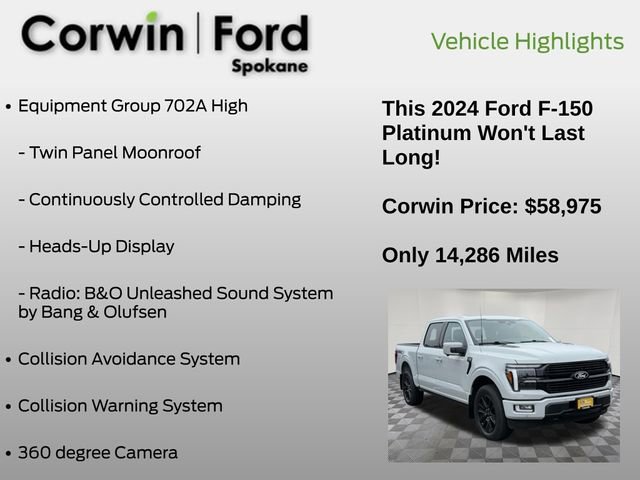 Certified 2024 Ford F150 Platinum image 12