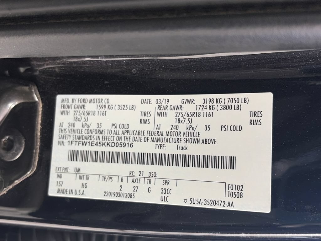 Certified 2019 Ford F150 Lariat AWD/4WD image 9