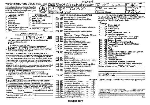 Used 2021 Chevrolet Silverado 1500 Custom image 36