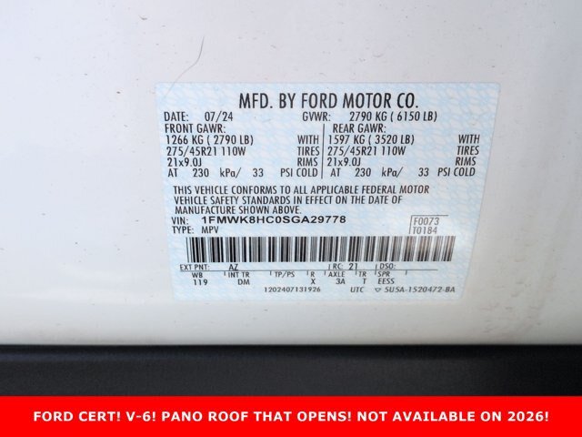 Certified 2025 Ford Explorer Platinum w/ Ultimate Package AWD/4WD image 32