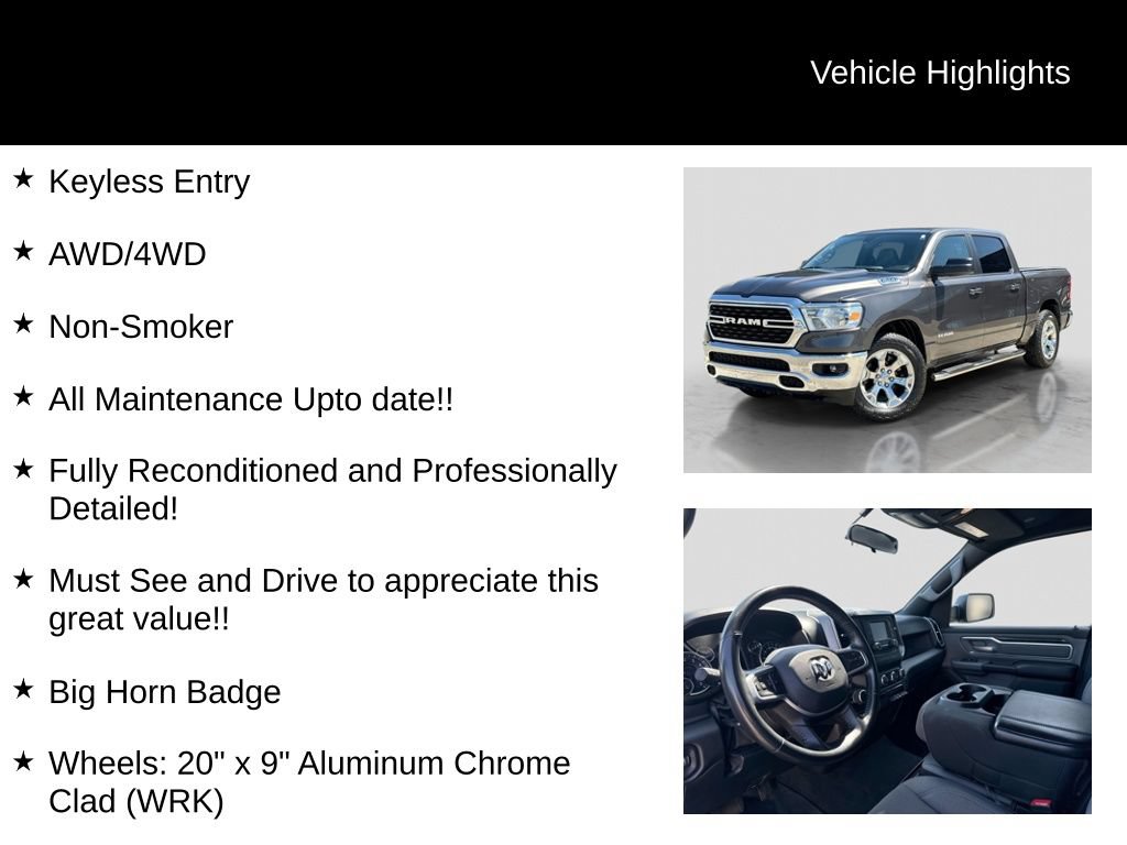 Used 2022 RAM 1500 Big Horn AWD/4WD image 11