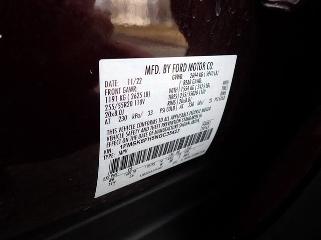 Certified 2022 Ford Explorer Limited w/ Equipment Group 301A image 22