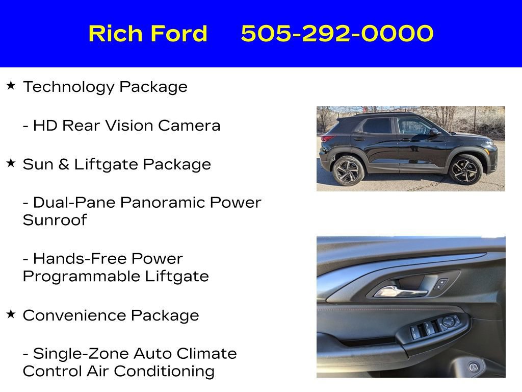 Used 2023 Chevrolet TrailBlazer RS w/ Sun and Liftgate Package image 23