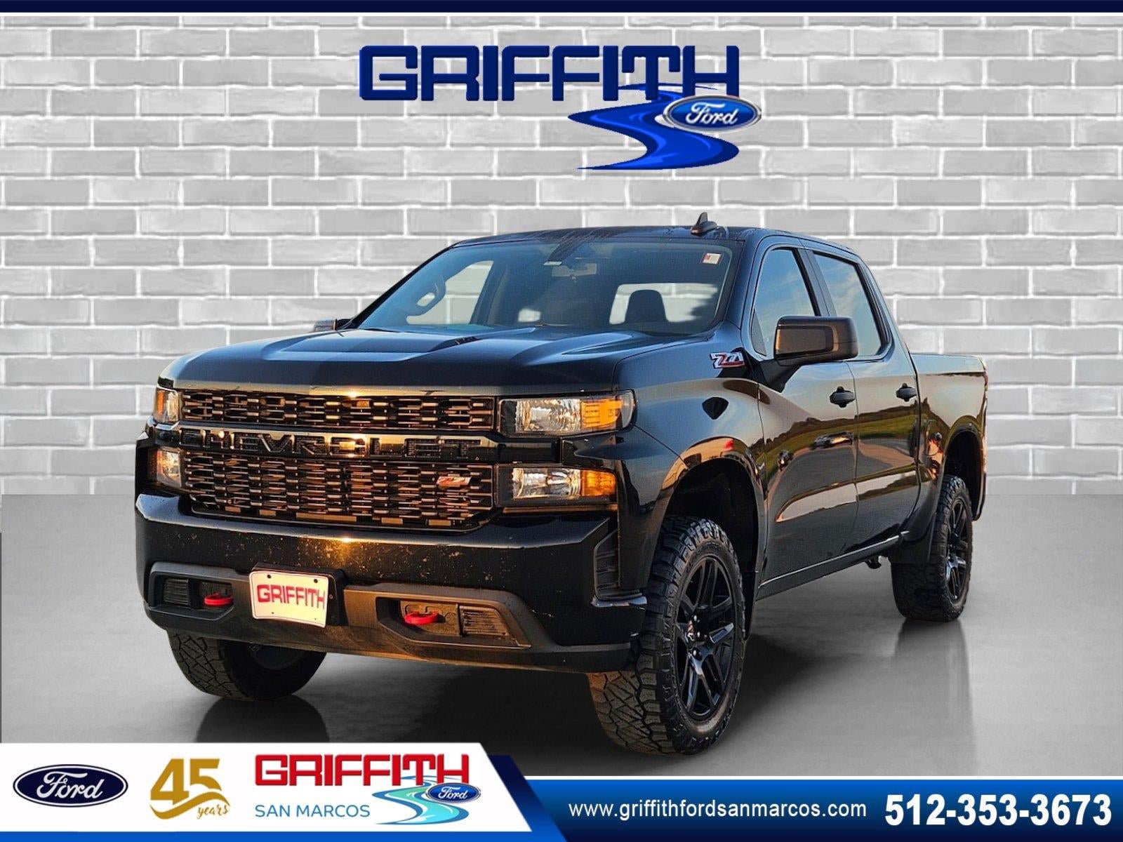 Used 2022 Chevrolet Silverado 1500 Custom Trail Boss w/ Midnight Edition AWD/4WD image 1