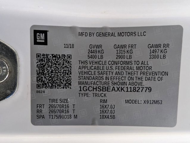 Used 2019 Chevrolet Colorado W/T w/ WT Convenience Package image 9