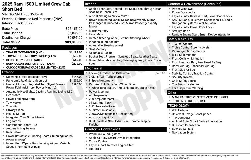 Used 2025 RAM 1500 Limited w/ Trailer Tow Group image 12