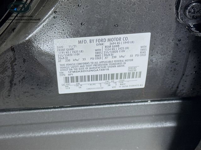 Certified 2022 Ford Explorer XLT w/ Equipment Group 202A image 33