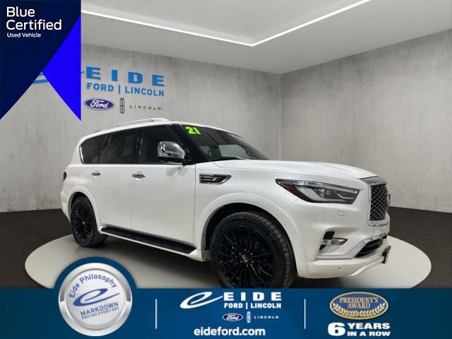 Used 2021 INFINITI QX80 Sensory w/ Cargo Package AWD/4WD image 1