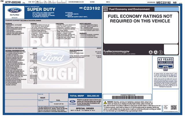 Certified 2021 Ford F550 4x4 Crew Cab Super Duty image 3