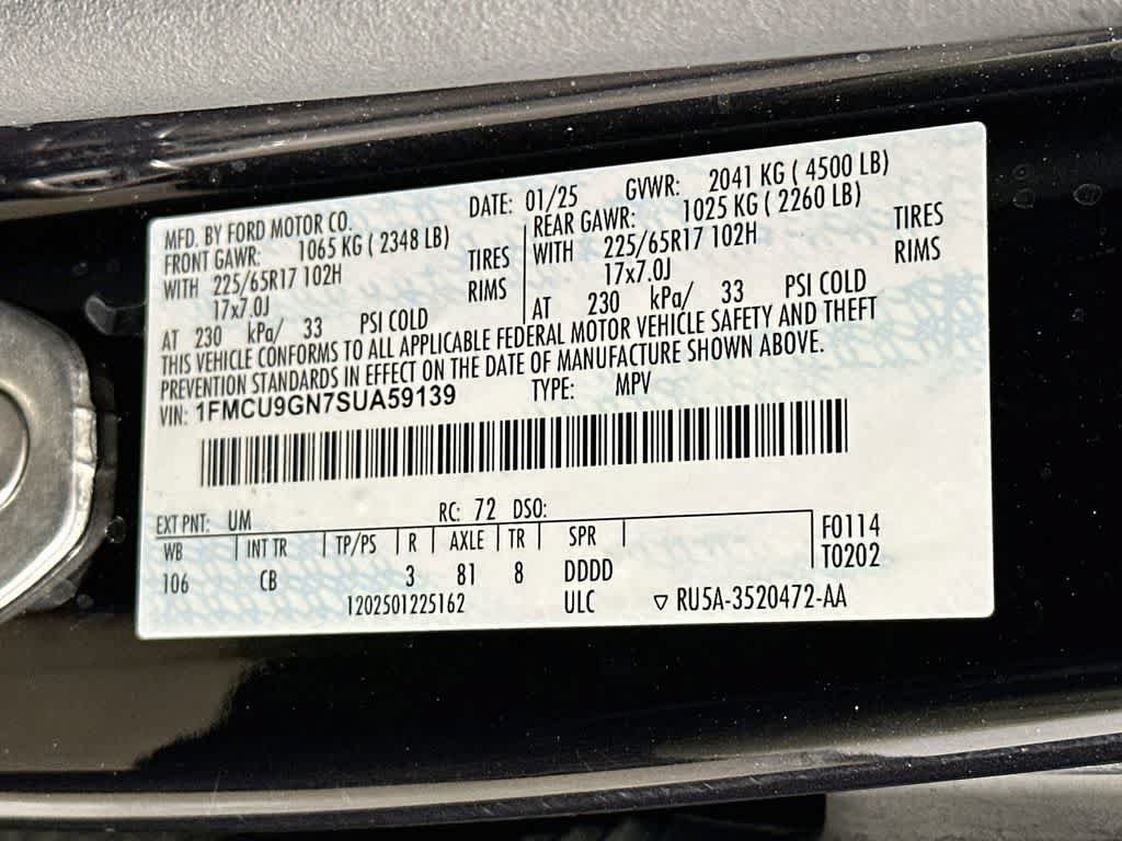 Certified 2025 Ford Escape Active AWD/4WD image 23