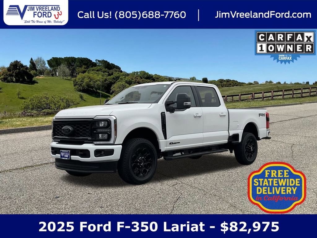 Certified 2025 Ford F350 Lariat w/ Black Appearance Package