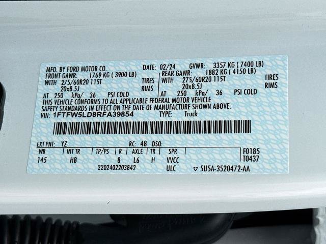 Certified 2024 Ford F150 Lariat w/ Equipment Group 502A High AWD/4WD image 25