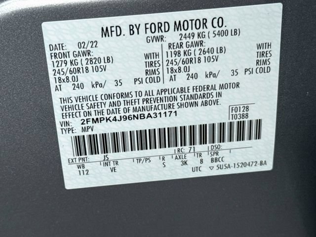 Certified 2022 Ford Edge SEL AWD/4WD image 40