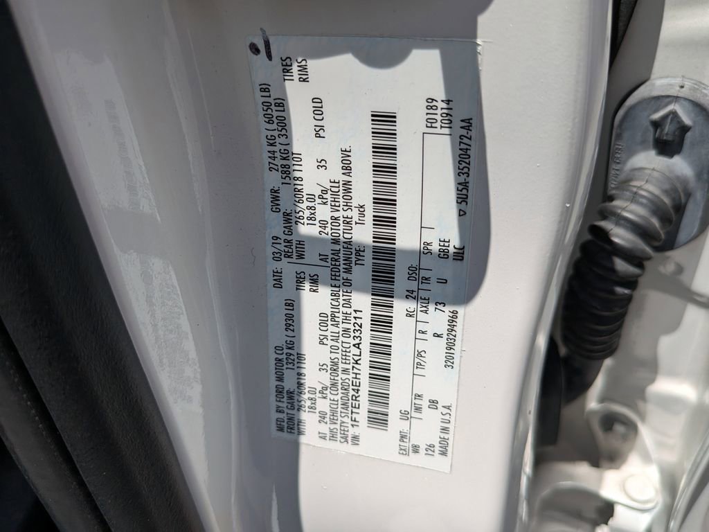 Certified 2019 Ford Ranger Lariat w/ Equipment Group 501A Mid RWD image 38