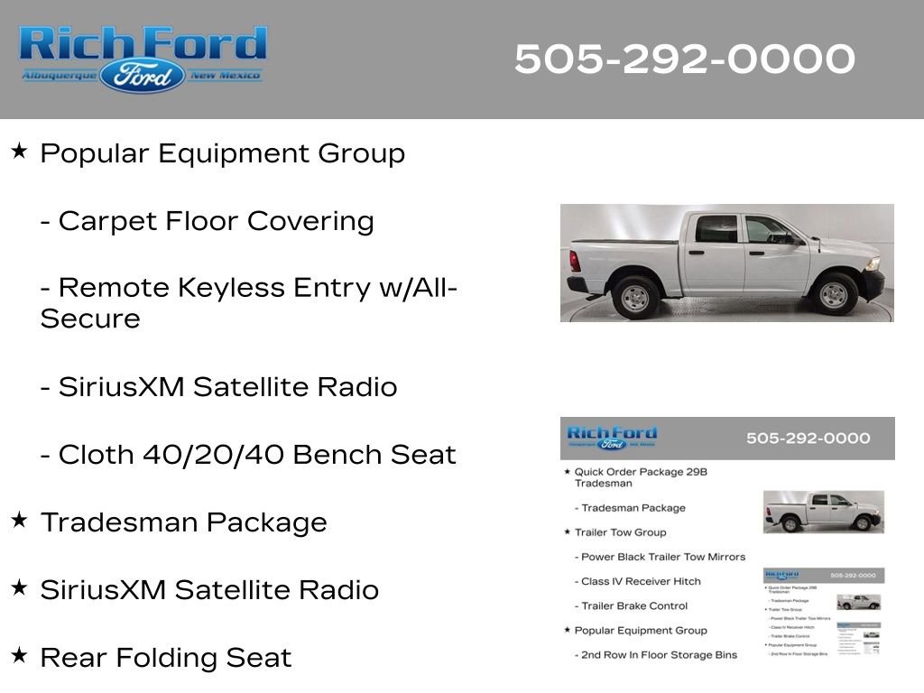 Used 2023 RAM 1500 Tradesman w/ Popular Equipment Group RWD image 22