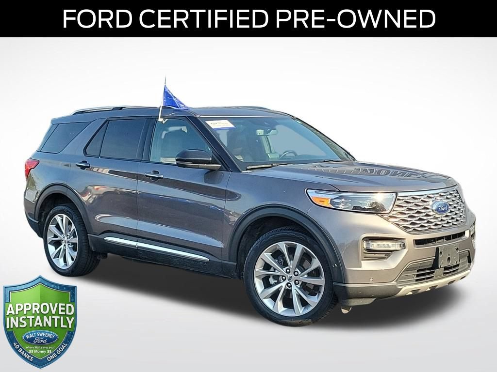 Certified 2021 Ford Explorer Platinum w/ Equipment Group 601A AWD/4WD image 1