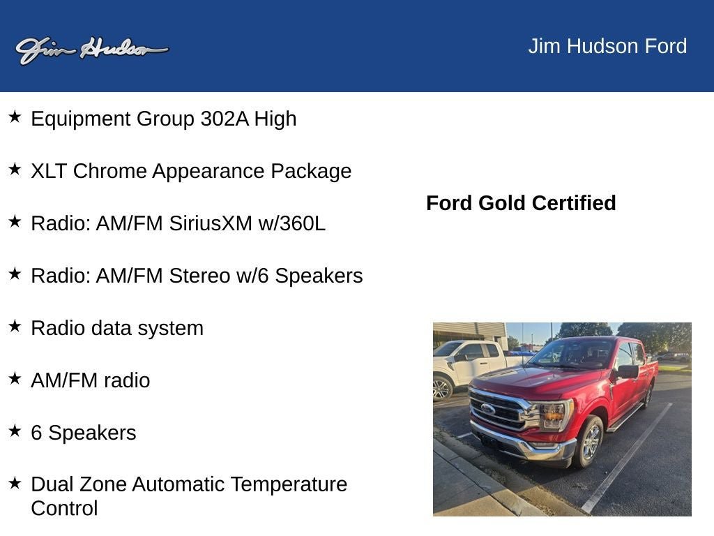Certified 2021 Ford F150 XLT w/ Equipment Group 302A High RWD image 11