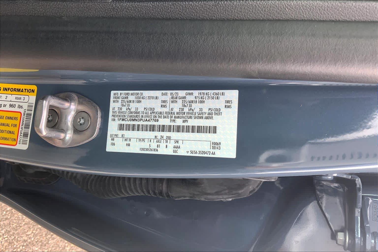 Certified 2023 Ford Escape ST-Line w/ Tech Pack #1 FWD image 31