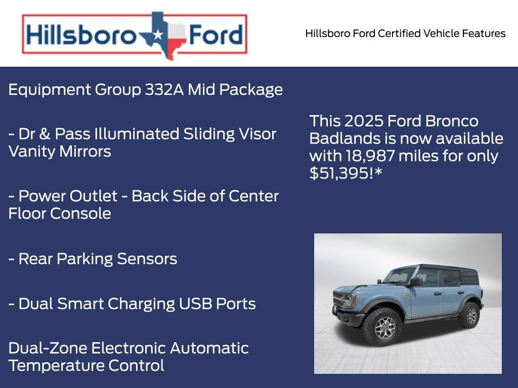 Certified 2025 Ford Bronco Badlands AWD/4WD image 9