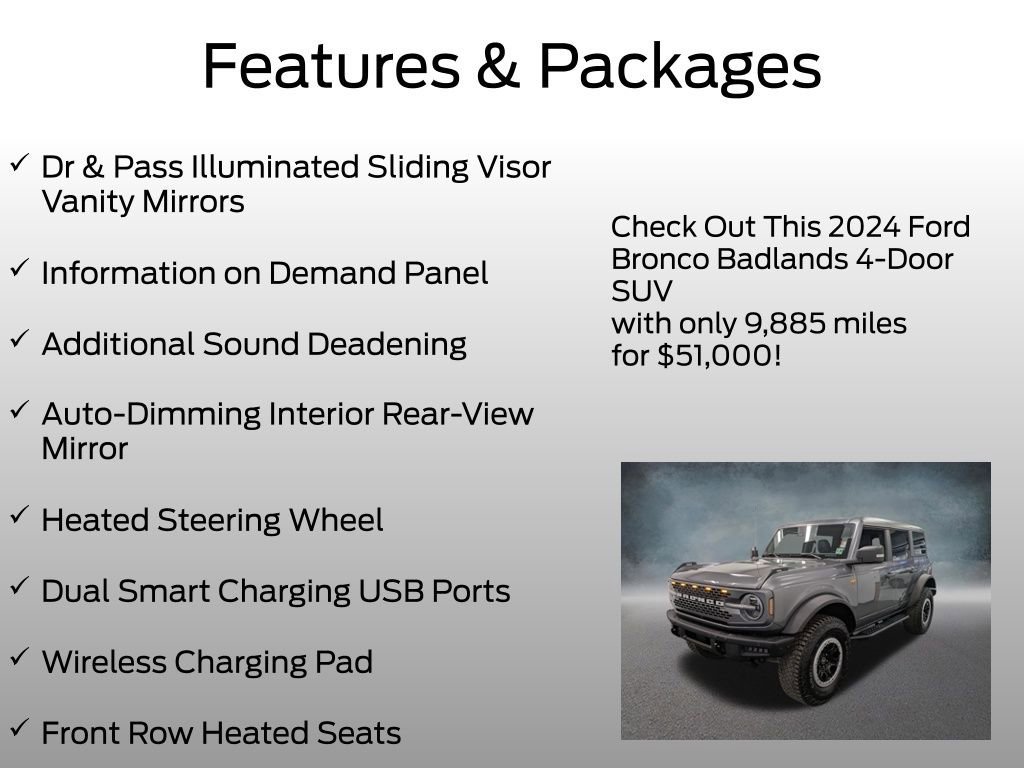 Certified 2024 Ford Bronco Badlands image 17