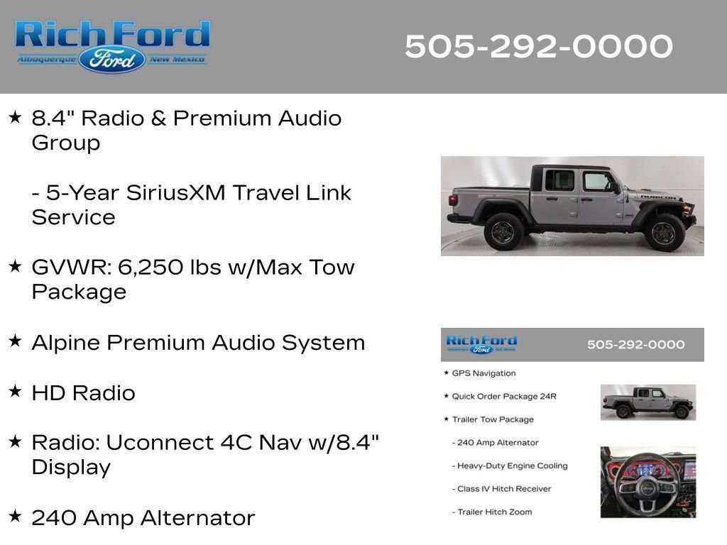 Used 2021 Jeep Gladiator Rubicon AWD/4WD image 62