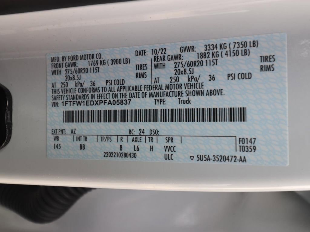 Certified 2023 Ford F150 Platinum w/ Equipment Group 701A High image 26