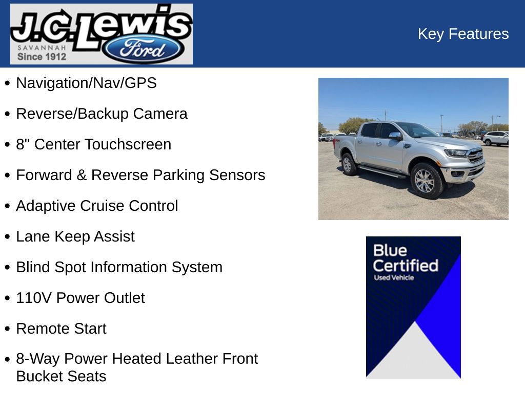 Certified 2019 Ford Ranger Lariat w/ Equipment Group 501A Mid image 28